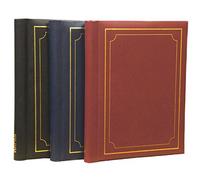 3 albums photo autoadhésifs Arpan totalisant 108 feuilles 216 faces (noir/bleu/rouge)