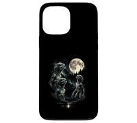 3 Alien Hurlant à la Lune Vintage Funny 80-90s Sci FI Graphic Coque pour iPhone 13 Pro Max