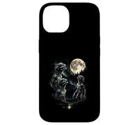3 Alien Hurlant à la Lune Vintage Funny 80-90s Sci FI Graphic Coque pour iPhone 14