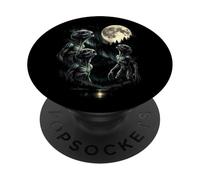 3 Alien Hurlant à la Lune Vintage Funny 80-90s Sci FI Graphic PopSockets PopGrip Adhésif