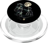 3 Alien Hurlant à la Lune Vintage Funny 80-90s Sci FI Graphic PopSockets PopGrip pour MagSafe