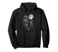 3 Alien Hurlant à la Lune Vintage Funny 80-90s Sci FI Graphic Sweat à Capuche