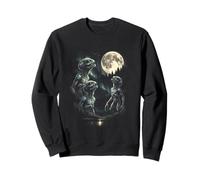 3 Alien Hurlant à la Lune Vintage Funny 80-90s Sci FI Graphic Sweatshirt