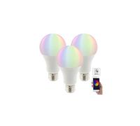 Luminea Home Control 3 ampoules LED connectées E27 / 10 W / F - RVB LAV-100.rgbw