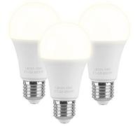 3 ampoules LED E27 High Power 15 W - Blanc chaud [Luminea]