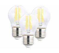 : 3 ampoules LED filament E27 à intensité variable - 4 W - 470 lm - Blanc chaud