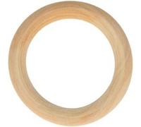 3 anneaux en bois 7 cm - Artemio Beige G