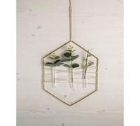 3 Anneaux En Métal Hexagone Doré - 20, 25 Et 30 Cm