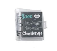 3 Anneaux PVC Linder Couvre Monnaie Planificateur D'épargne 25 Pocket Currency Album Holder Banknotes Paper Storage Book Money Saving Challenge Booklet