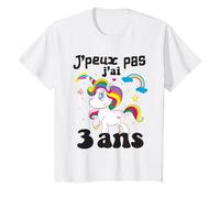 3 Ans Fille - J’Peux Pas J’ai 3ans Licorne Fillette 3 ans T-Shirt