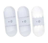 3 appliques murales LED sans fil 80 lm avec détecteur de mouvement/obscurité Pearl