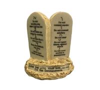 3 Arches USA Ten Commandments Decor Stone Design Statue Réplique - 10,6 cm de Haut