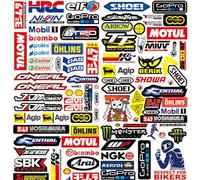 3 Autocollant Casque Moto,Autocollants de Voiture,Stickers Velo,Stickers Moto,Sponsor Motos,pour Motos,Voitures,Voitures de Course,Casques et Plus Encore