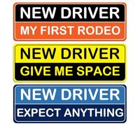 3 autocollants magnétiques pour voiture, autocollants magnétiques pour conducteur étudiant, autocollants magnétiques pour conducteur étudiant, autocollants magnétiques