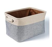 3 bacs de Rangement Pliables Pack | Cube de Panier de Rangement en Tissu Robuste Pliable avec des poignées pour l'organisation du Placard de Jouets de crèche adapté au Stockage (Couleur: 0031,
