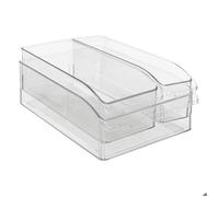 5five – Lot de 3 bacs de rangement pour réfrigérateur Smart Fridge 30 cm transparent