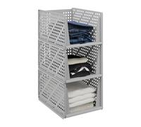 relaxdays Armoire Organiseur en kit de 3 pièces