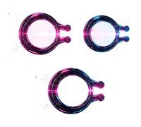 3 Bagues D'Endurance éLastiques En Silicone Noir Pour Les Hommes (Petits + Moyens + Grands), Bague De Fitness Portable Anti-Chute Pour L'éTirement De La Force - D-10