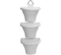 3 Balconnières Corsica forêt vertical 24 cm - Blanc - Elho Vert G