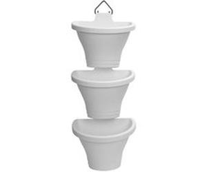 3 Balconnières Corsica forêt vertical 24 cm - Blanc - Elho Vert G