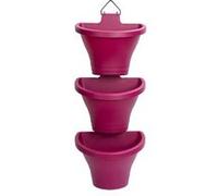 3 Balconnières Corsica forêt vertical 24 cm - Cerise - Elho G