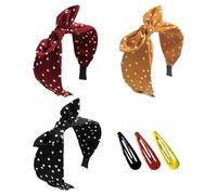 3 Bandeaux À Nœud, 3 Épingles À Cheveux, Bandeaux À Nœud Pour Filles, Accessoires Vestimentaires, Accessoires Pour Cheveux, Ensemble De Décoration D'Accessoires Pour Cheveux
