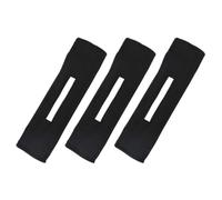 3 Bandeaux Métalliques en Fer et Polyester Noirs pour Chignon