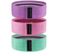 3 Bandes D'exercice Avec 3 Niveaux De Résistance En Tissu Pour Femme,Bandes De Résistance En Tpe Durables Pour Entraînement Général,Renforcement Musculaire,Rééducation,Yoga,Pilates