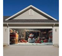 3 Bannière de garage de NoëlFaites une déclaration festive ce Noël avec notre bannière de garage parfaite pour célébrer la saison des fêtes ! (188,97 x 82,67 pouces) (B, A)