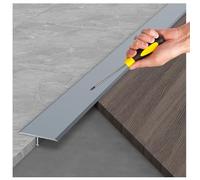 3 Barre De Seuil Et Profil De Transition Pour Carrelage, Moquette Et Parquet, Bande De Séparation, Idéales Pour Des Transitions Harmonieuses Et Des Finitions Professionnelles(Gray,30mm/1.18in)