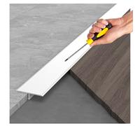 3 Barre De Seuil Et Profil De Transition Pour Carrelage, Moquette Et Parquet, Bande De Séparation, Idéales Pour Des Transitions Harmonieuses Et Des Finitions Professionnelles(White,30mm/1.18in)