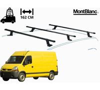 3 Barres de toit porte-bagages Mont Blanc Pour Renault Master 2 II 1998-2010