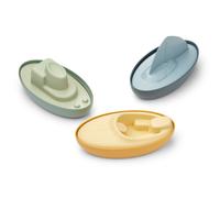 3 bateaux de bain bleus Deborah Liewood