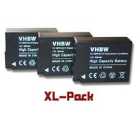 3 batteries 1000mAh pour caméscope Panasonic Lumix DMC-GH2, DMC-GH2H, DMC-GH2K, DMC-G5 remplace DMW-BLC12, DMW-BLC12E, DMW-BLC-12, DMW-BLC12PP