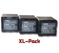 3 batteries 2200mAh pour caméscope Panasonic HC-X900, HC-X900M, HC-X909