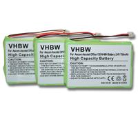 3 Batteries 750mah Pour Téléphone Fixe Sans Fil Ascom Ascotel Office 135, Office 135pro, Detewe Aastra Remplace 2010