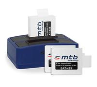 3 Batteries + Double Chargeur (USB) pour Qumox SJ5000(+), SJ5000X, SJ4000(+) / SJCam M10(+), X1000... - Cable Micro-USB Inclus