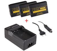 3 batteries LP-E17 pour appareil photo Canon + chargeur