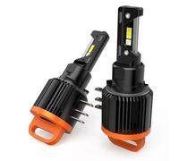 3 BHAI Ampoules LED H15 Puissant Blanc Pure 6000K 60W 12000LM Feux de jour et Feux de route convient pour Volkswagen Golf 6, Golf 7, Jetta, Tiguan, Scirocco