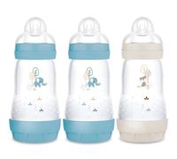 3 biberons Easy Start 260ml Océan+Océan+Sable Tétine débit 2