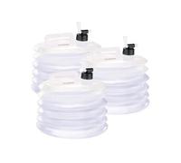 Semptec : 3 bidons à eau pliables pour le camping / jardinage - 15 L transparent G