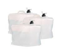 3 bidons pliables cubiques avec robinet intégré - 20 L