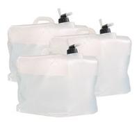 3 bidons pliables cubiques avec robinet intégré - 20 L