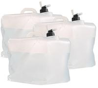 3 bidons pliables cubiques avec robinet intégré - 20 L [Semptec]