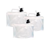 : 3 bidons pliables cubiques avec robinet intégré - 5 L