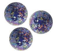 3 Billes Calots Billes en Verre 25 mm Collection Pépites Bleu Sombre
