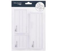 3 Blocs Acryliques Pour Tampons Transparents - Draeger Paris white G