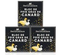 3 Blocs de Foie Gras de Canard - Une délicatesse française du Sud-Ouest. Lot de 3 blocs foie gras de canard à 3x65g.