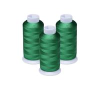 3 bobines colorées de 5 000 m, fil remplissage canette 60 poids(Emerald Green 507)