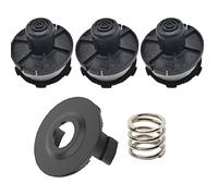 3 bobines de fil et 1 couvercle de bobine pour débroussailleuse Makita DUR141 DUR181RF DUR181Z DUR181 DUR180 avec 1 ressort, pièce n° 196146-9 195858-1